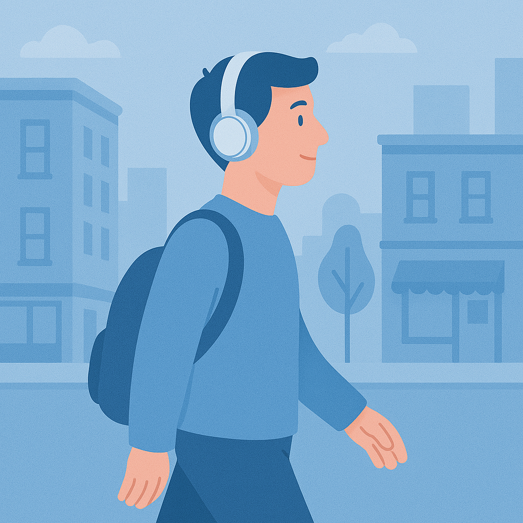 Person walking down the street
